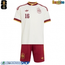 Maglie da calcio Spagna Rodri Hernandez #16 Seconda Maglia Bambino Mondiali 2026  Manica Corta (+ Pantaloni corti)